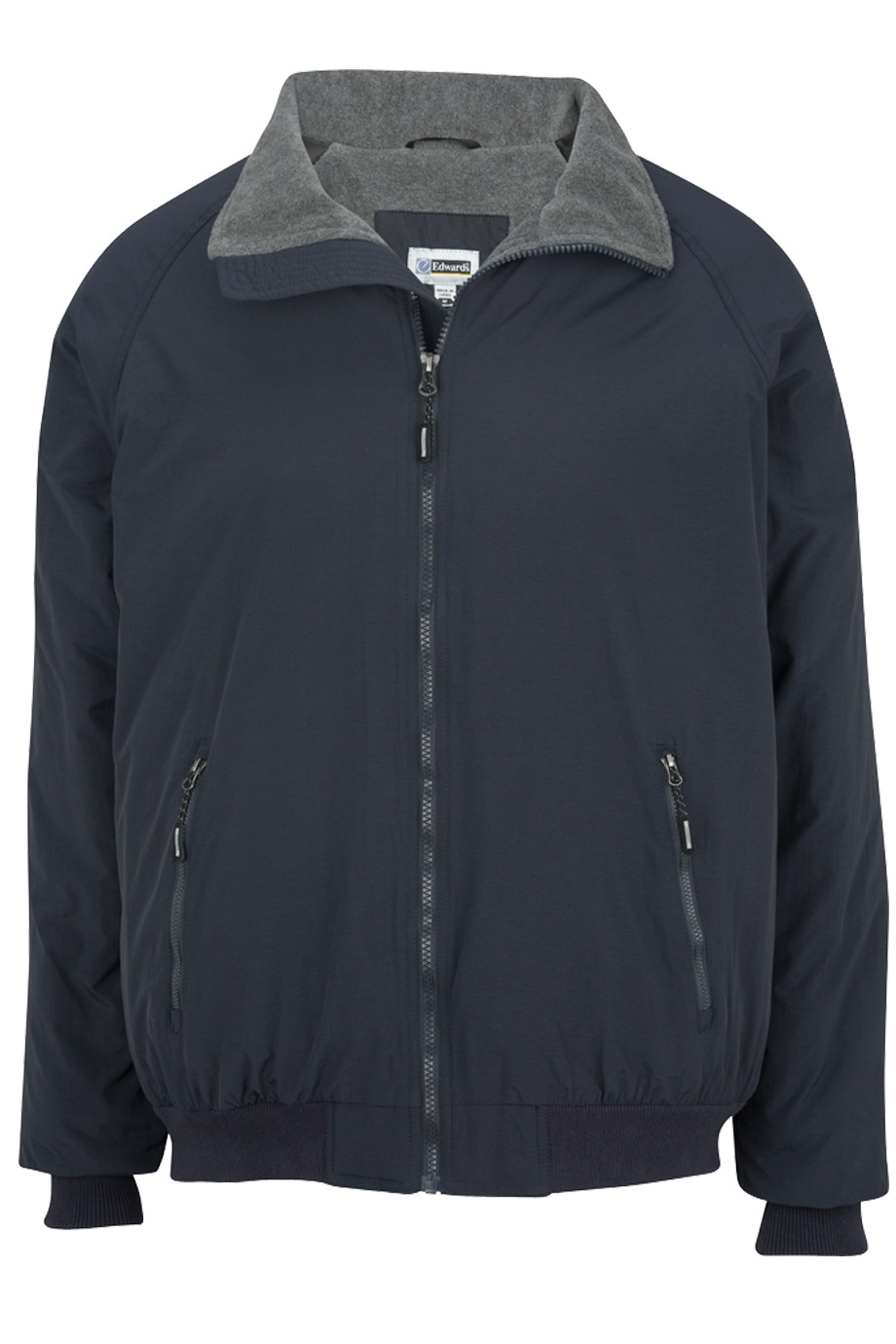 click to view NAVY w/CHARCOAL HEATHER FLEECE